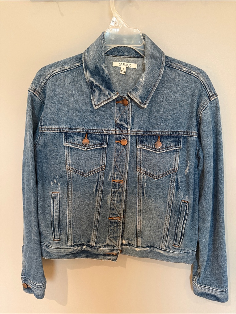 SP Black Label Women's Light Blue Washed Denim Jacket